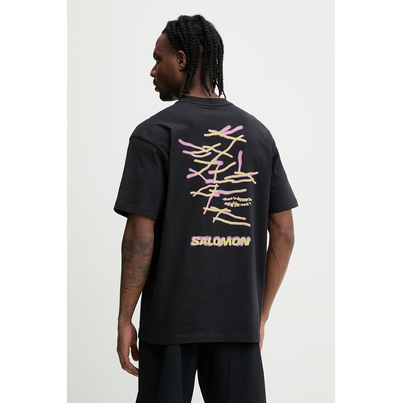 Bavlnené tričko Salomon 67504354