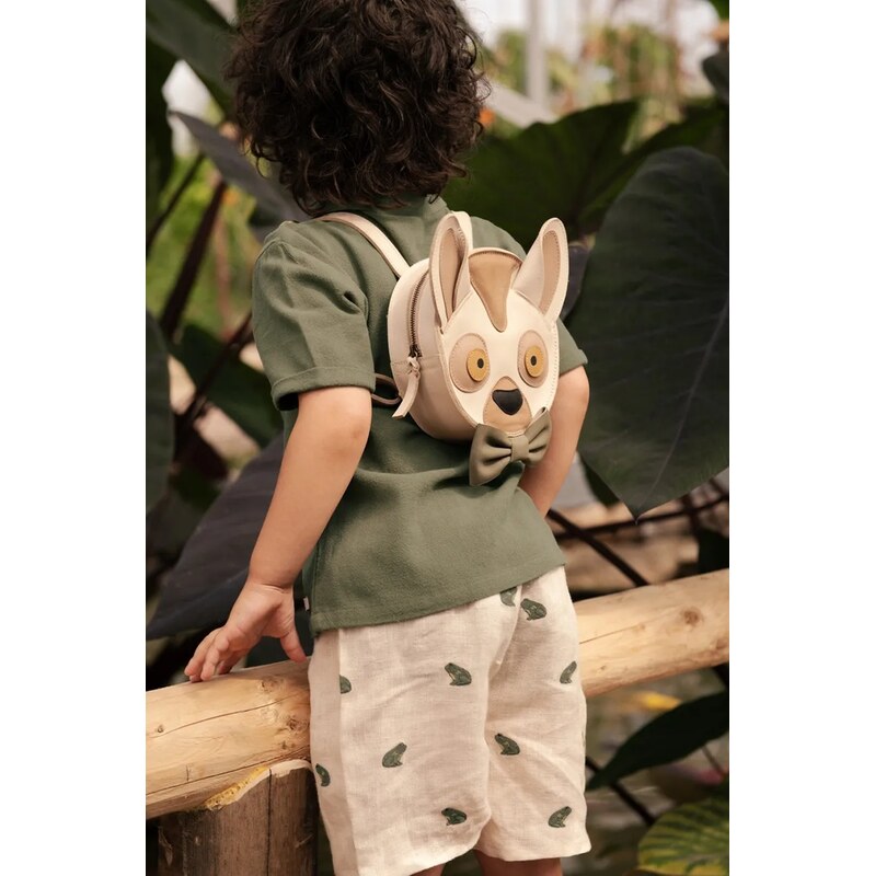 Šortky s prímesou ľanu Donsje Olivier Shorts Frogs 67504409