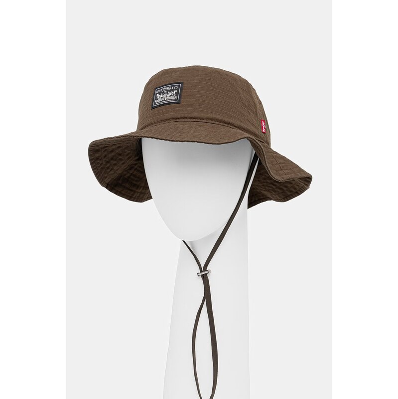 Bavlnený klobúk Levis SUMMER DRAWSTRING BUCKET HAT 67504680