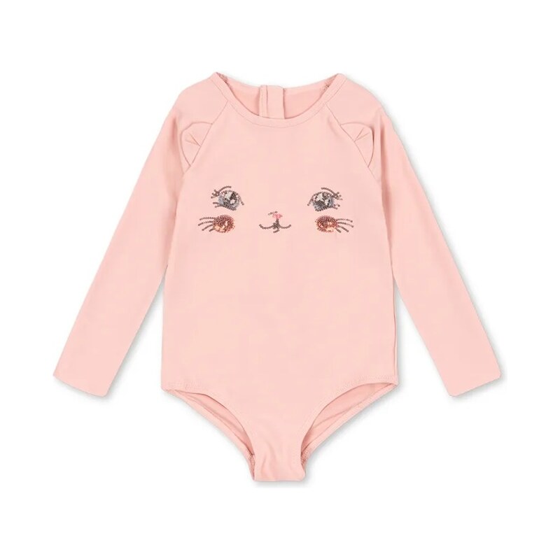 Jednodielne detské plavky Konges Sløjd KITTY LS SWIMSUIT GRS 67505333
