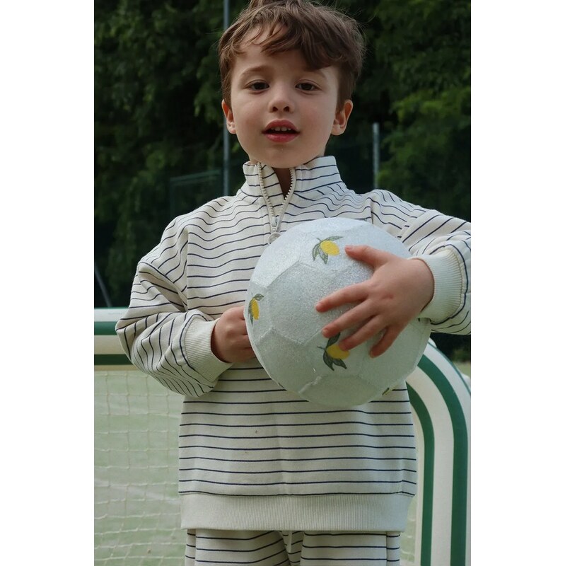 Detská mikina Konges Sløjd LOU STRIPE HALF ZIP SWEAT OCS 67515705