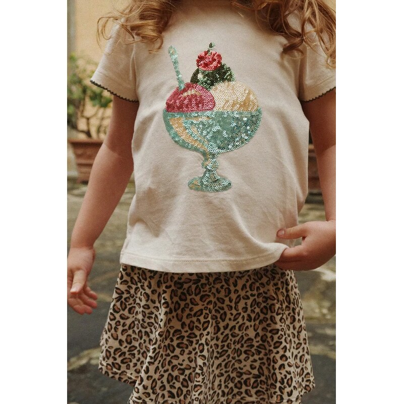 Detské bavlnené tričko Konges Sløjd FAMO PUFF TEE GOTS 67505319