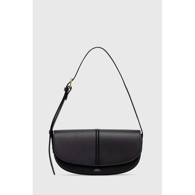Kožená kabelka A.P.C. sac betty shoulder 50829691