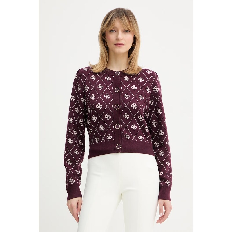 Kardigán s prímesou vlny Guess SARAH 67354228