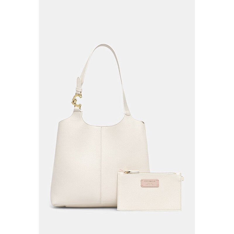 Kožená kabelka Coccinelle COCCINELLE C-EASY 67473929