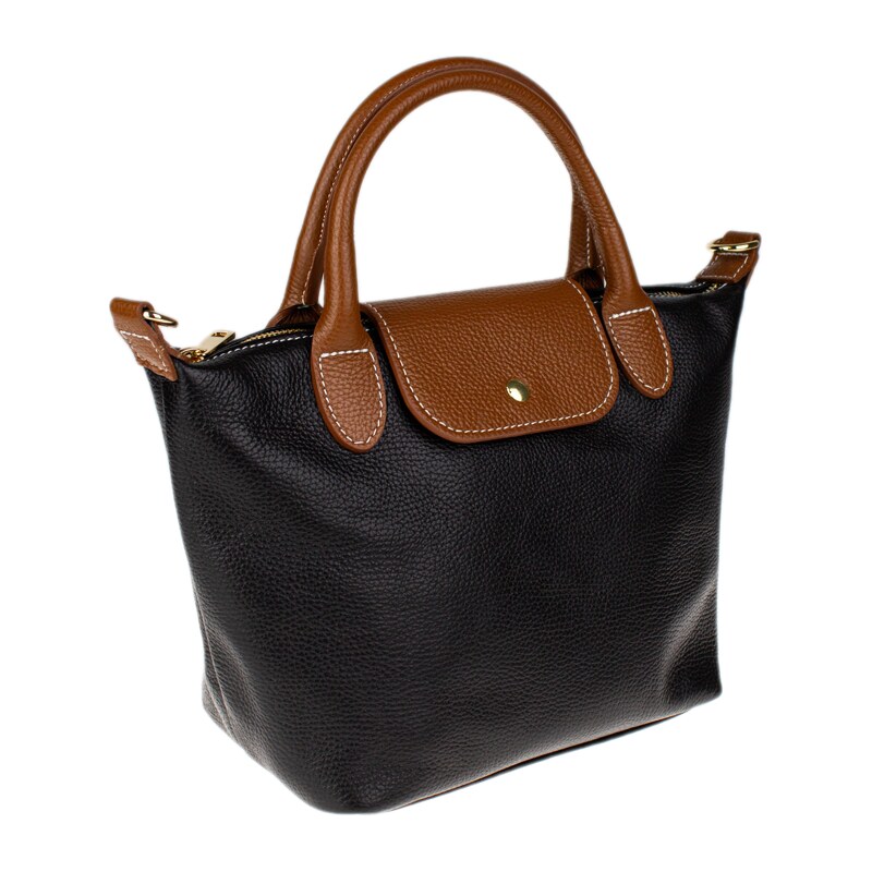 Čierna kožená talianska crossbody kabelka Fiorella Nera NovaKabelka.sk 67504638