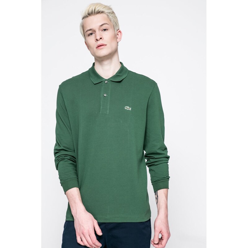 Bavlnené tričko s dlhým rukávom Lacoste 67277232