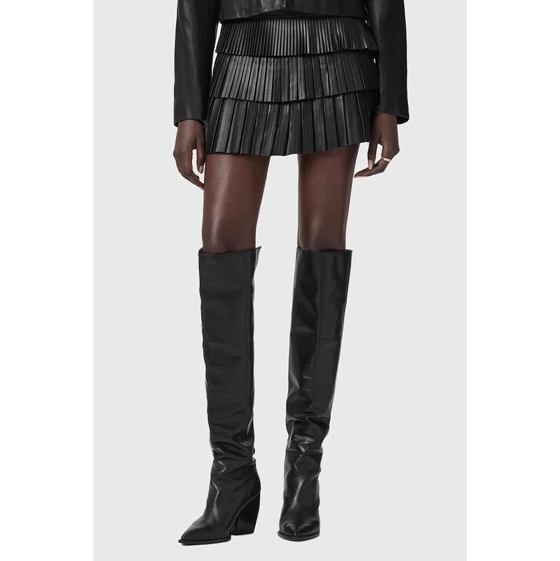 Kožená sukňa AllSaints 67439975