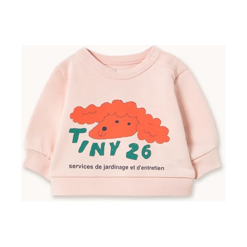 Bavlnená mikina pre bábätká Tinycottons RED DOG BABY SWEATSHIRT 67441182