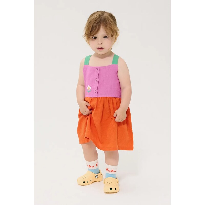 Detské bavlnené šaty Bobo Choses Pixel Daisy 67291996