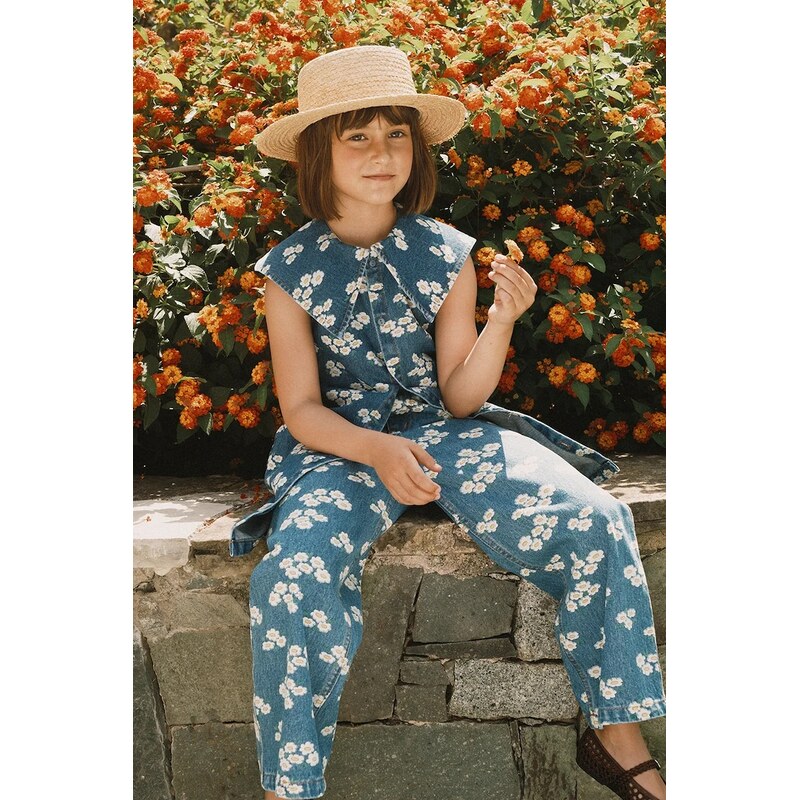 Detské rifle Tinycottons BLOSSOMS DENIM JEANS 67441213