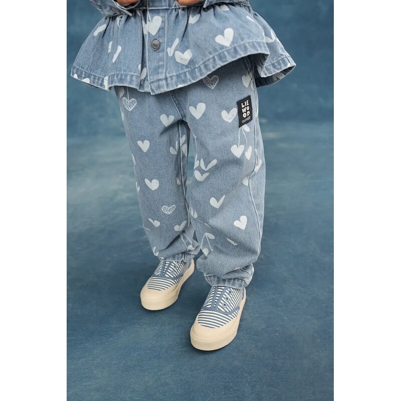 Detské rifle Liewood Borris Printed Denim Pants 67309104