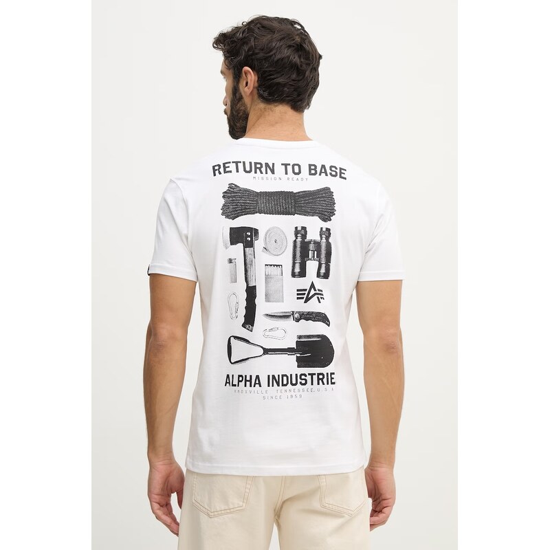 Bavlnené tričko Alpha Industries Return To Base 67320471