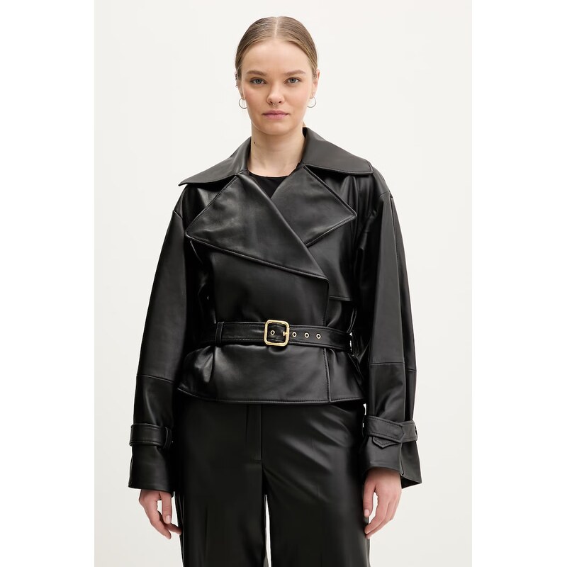 Kožená bunda HUGO Lanitte 67314835