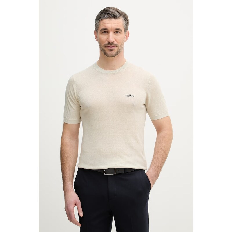 Ľanové tričko Aeronautica Militare 67403716