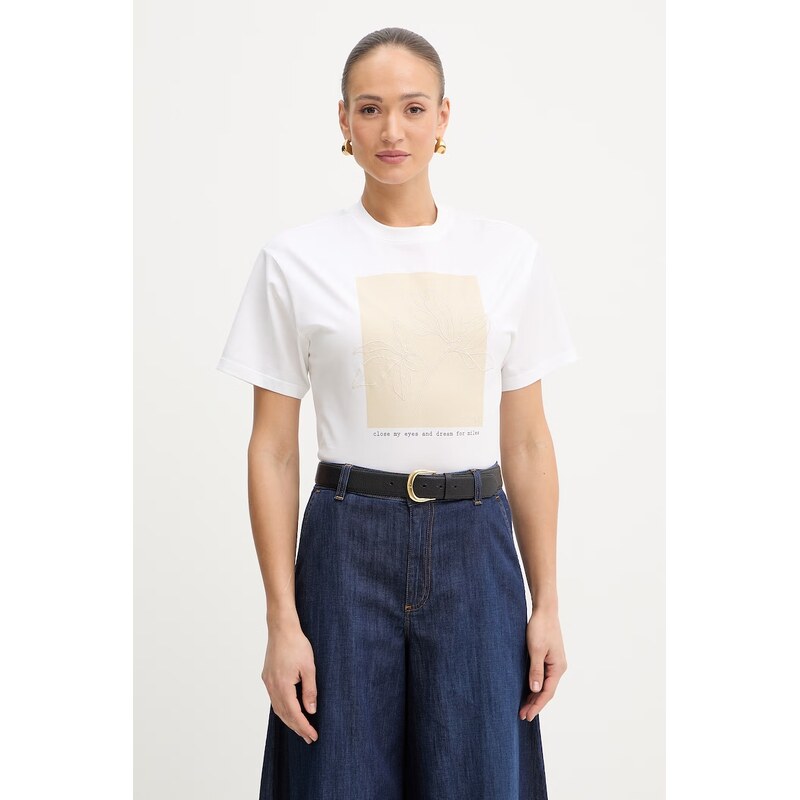 Bavlnené tričko Twinset 67403723