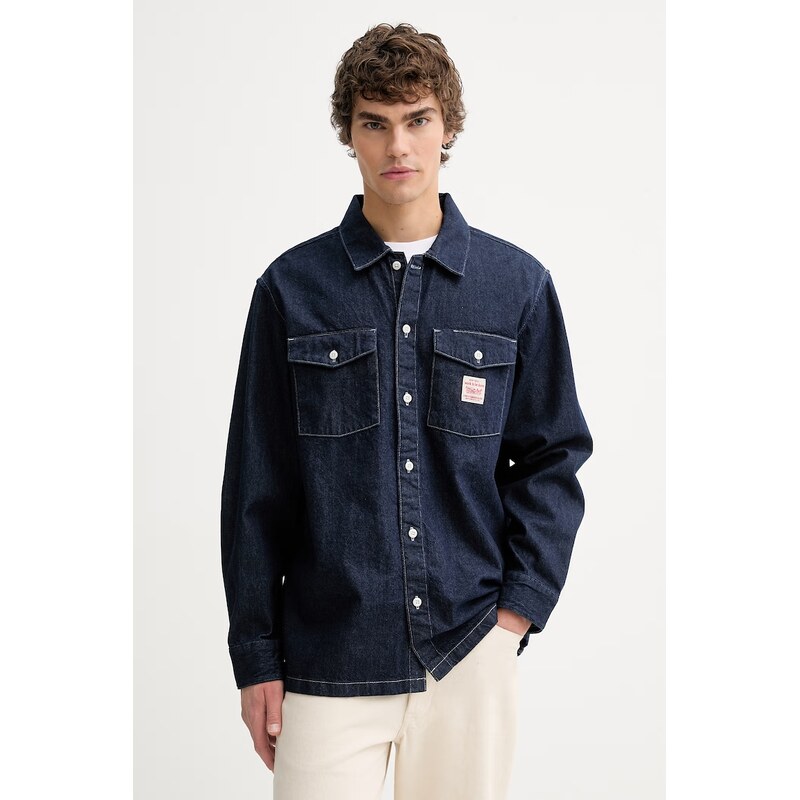 Bavlnená rifľová košeľa Levis LS WORKER - WW x WORKWEAR 67432590