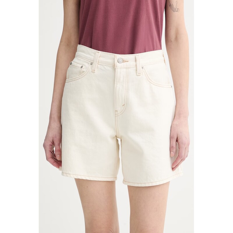 Rifľové krátke nohavice Levis HIGH BAGGY 67403983
