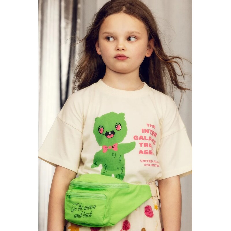 Detské bavlnené tričko Mini Rodini Alien travel agency 67378969