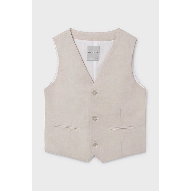 Detská vesta zo zmesi ľanu Mayoral 67454779