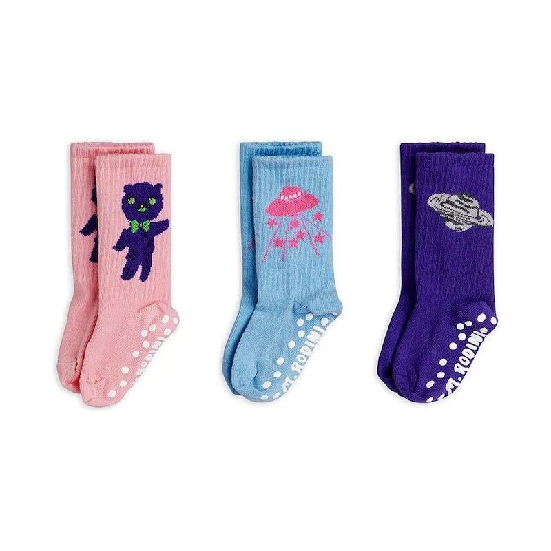 Ponožky Mini Rodini Planet 3-pak 67379036