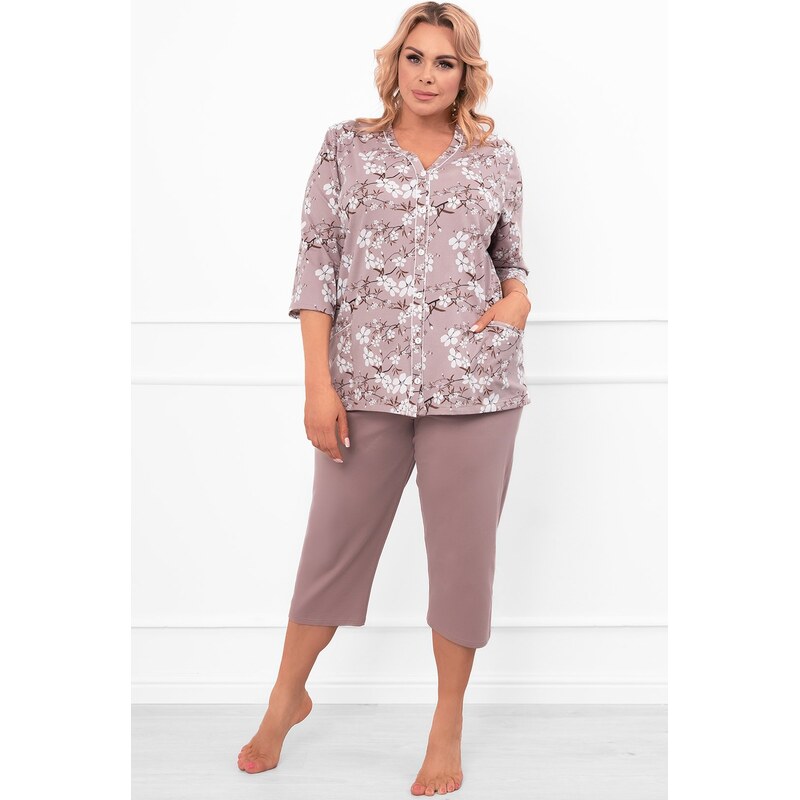 Italian Fashion dámske 3/4 pyžamo Kimuri - bavlna 65846475