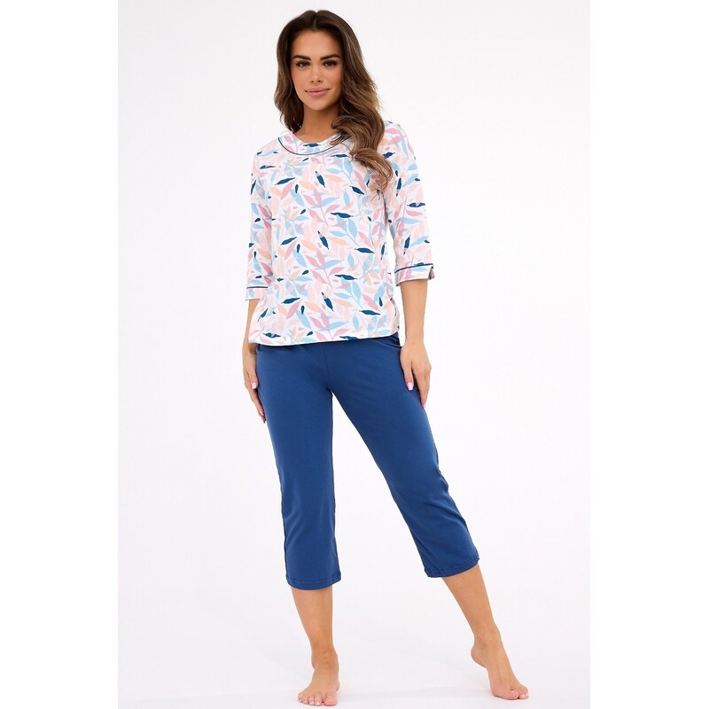 Cornette dámske pyžamo Amelia 2 - 7/8 nohavice 65846420