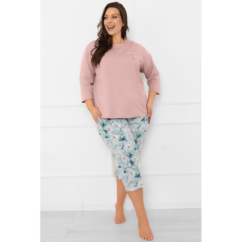 Italian Fashion dámske 3/4 pyžamo Perlis - bavlna 66066829