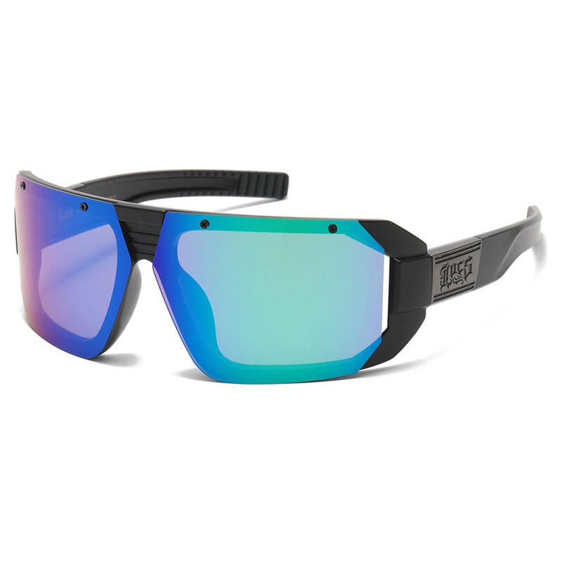 LOCS Tribalistic slnečné okuliare Modro-zelené zrkadlovky 65229833