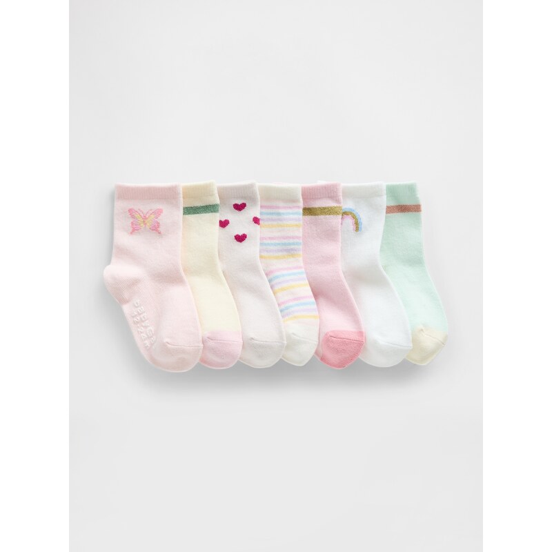 Detské ponožky GAP pre dievčatá, 7 párov 67636081