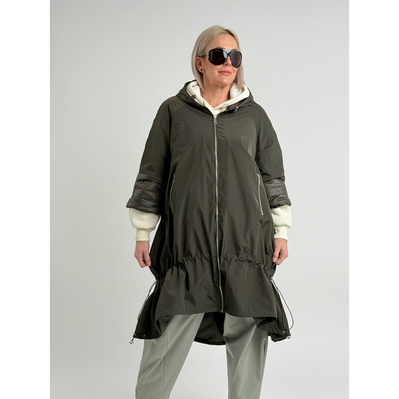 Voga Móda Khaki kabát GISSY 67510976