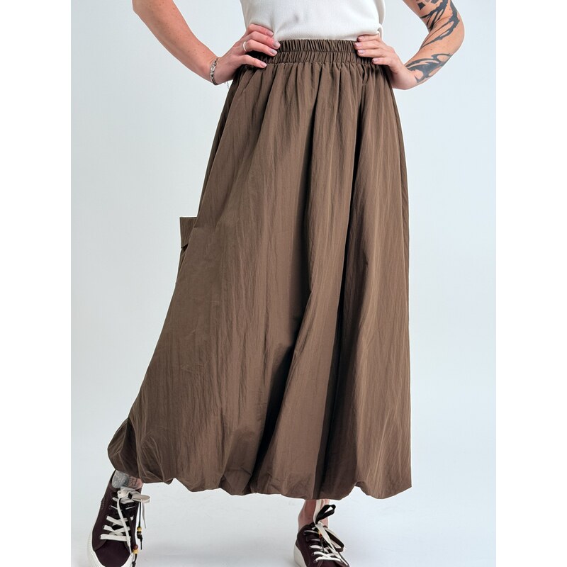 Voga Móda Hnedá sukňa RUBBE 67510975