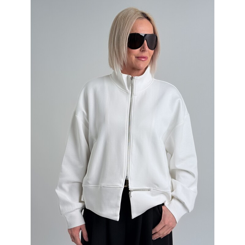 Voga Móda Krémová mikina ALBA 7012 67511021