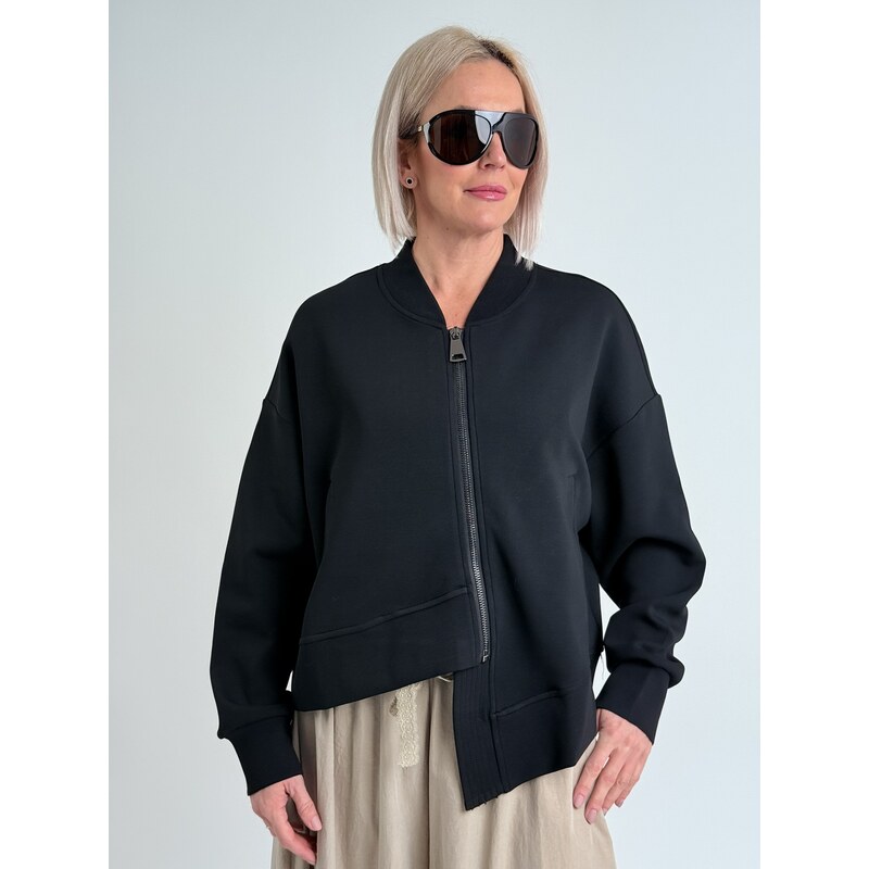 Voga Móda Čierna mikina RESET 8051 67511014