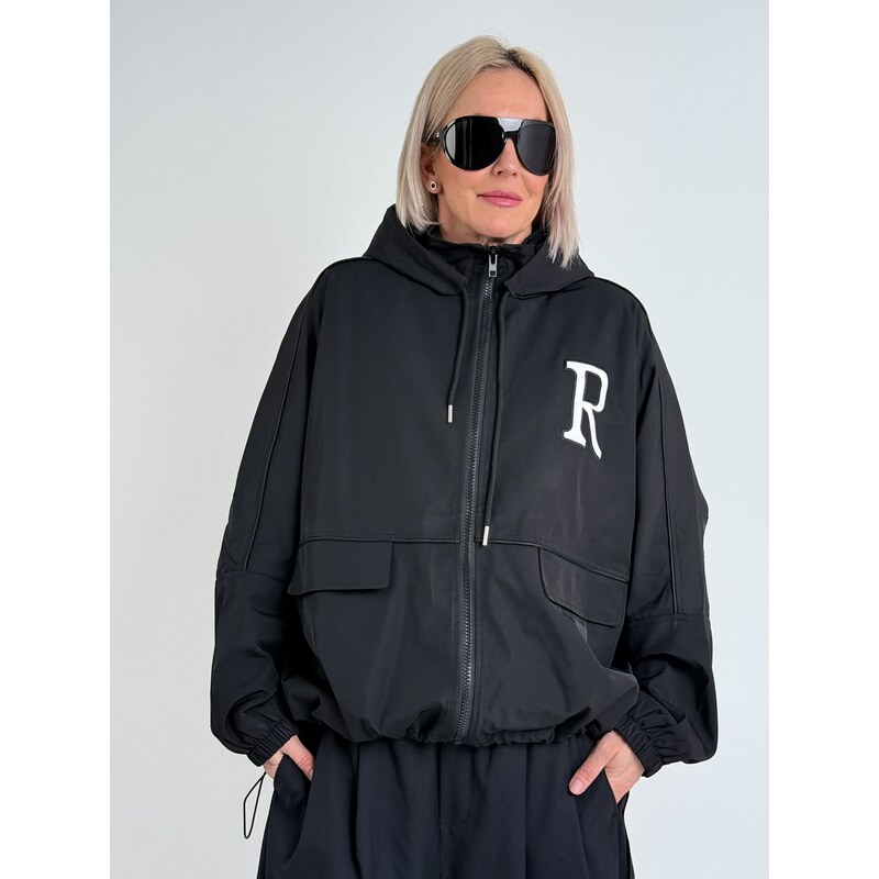 Voga Móda Čierna bunda GAGA 67511009