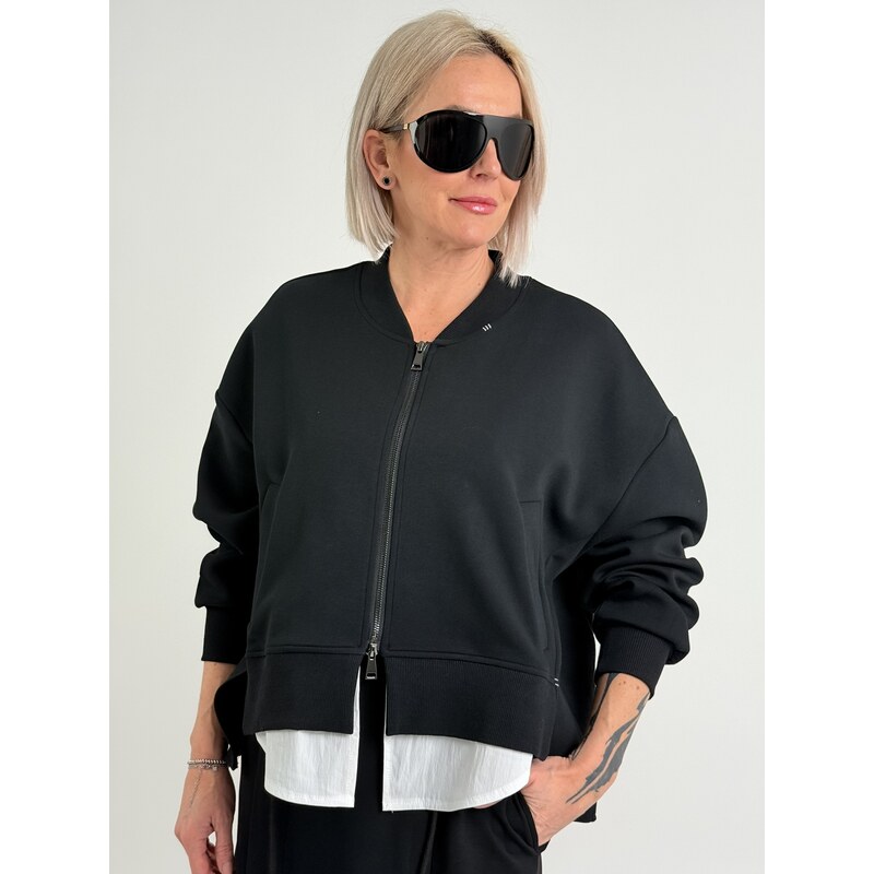 Voga Móda Čierna mikina TALEA 6040 67511015