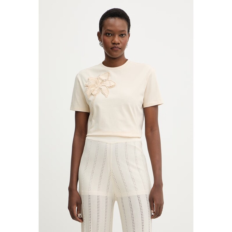 Bavlnené tričko Twinset 67515739