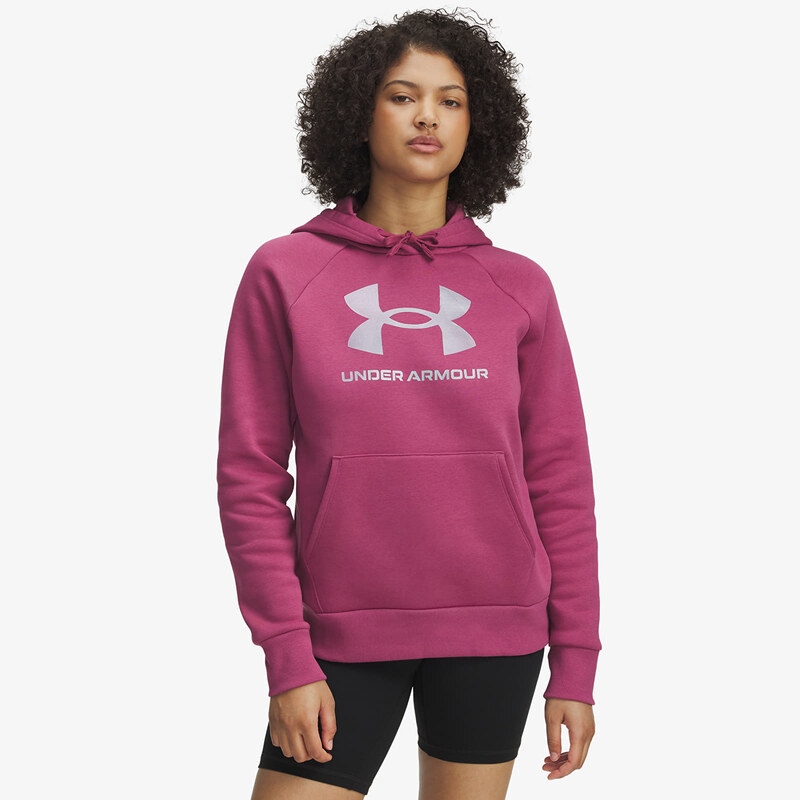 Mikina Under Armour Rival Flc Shimmer Hdy Red M 67490147
