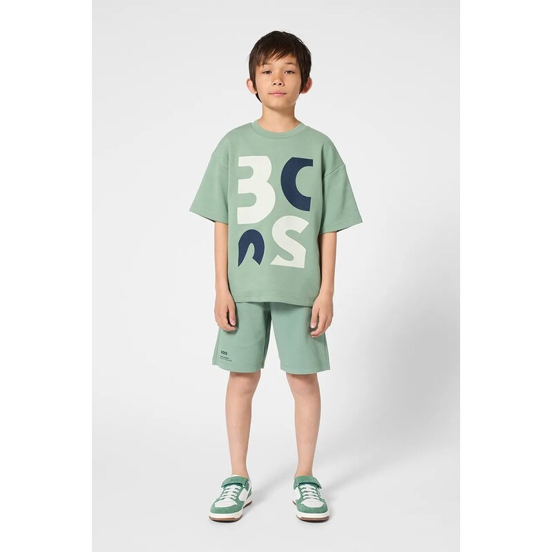 Detské bavlnené tričko BOSS 67511689