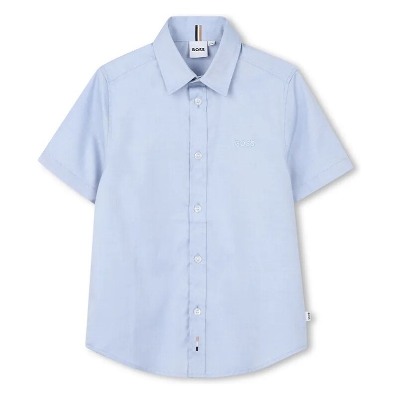 Detská bavlnená košeľa BOSS 67511729