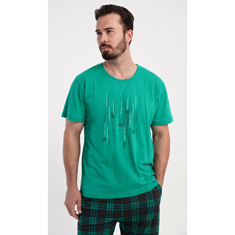 Vienetta MAN Pánske pyžamové šortky Hra Tetris 67512390