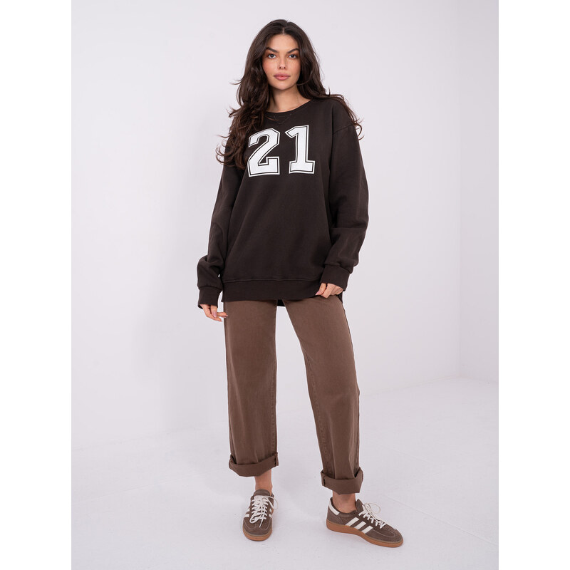 FPrice WT BL mikina A1063.64 tmavohnedá 67512384