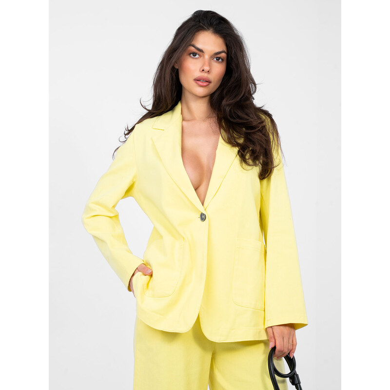 RUE PARIS Žltý dámsky blazer 67515995