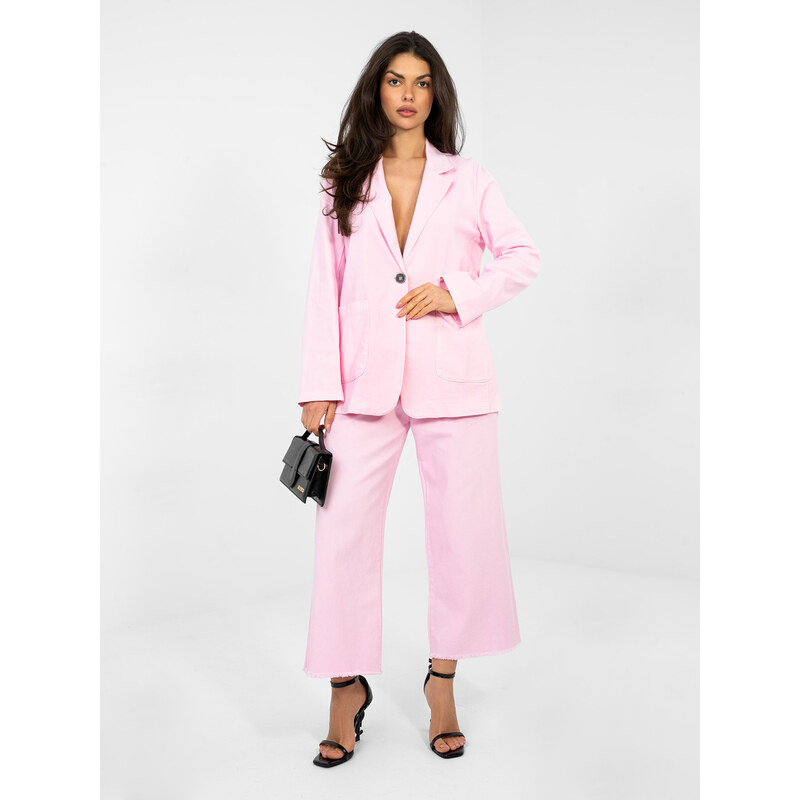 RUE PARIS Ružový dámsky blazer 67513154