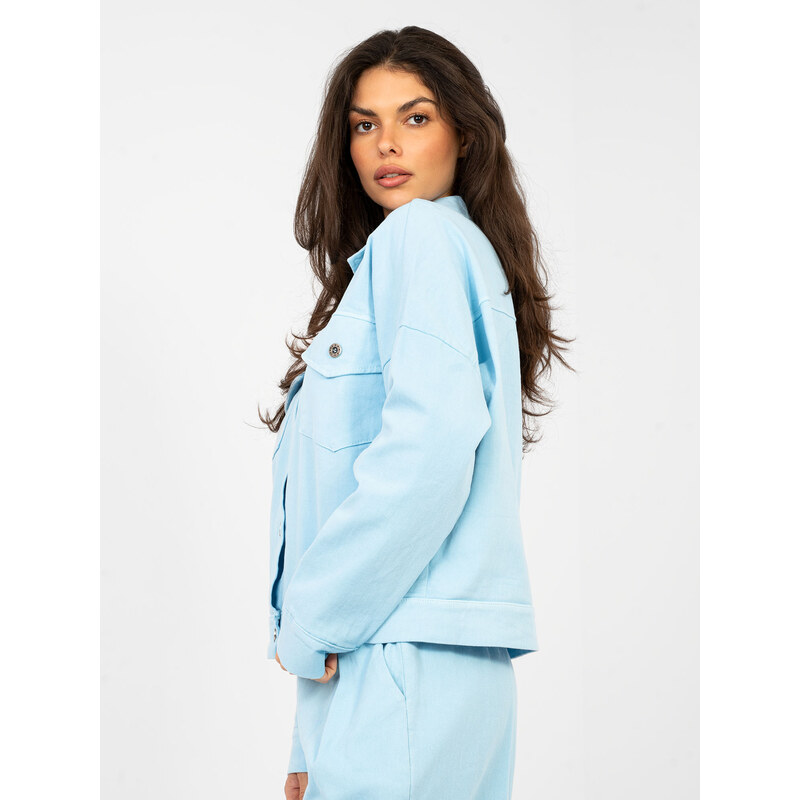 RUE PARIS Svetlomodrá rifľová bunda 67516017