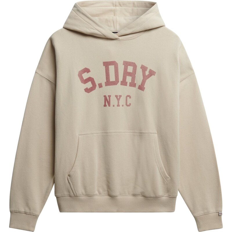 Superdry & Co Mikina Athletic Essentials béžová / burgundská 67518875