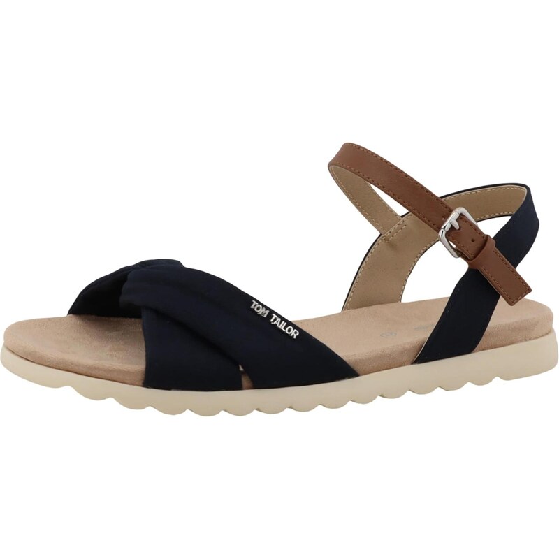 TOM TAILOR Sandále námornícka modrá / hnedá 67518941