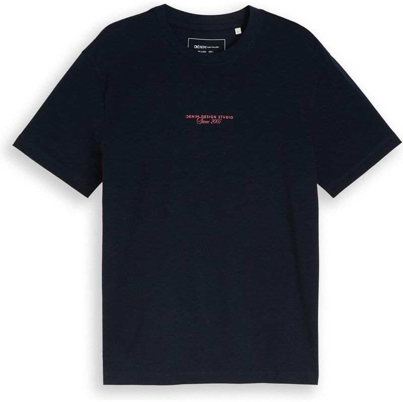TOM TAILOR DENIM Tričko námornícka modrá / ružová 67518948