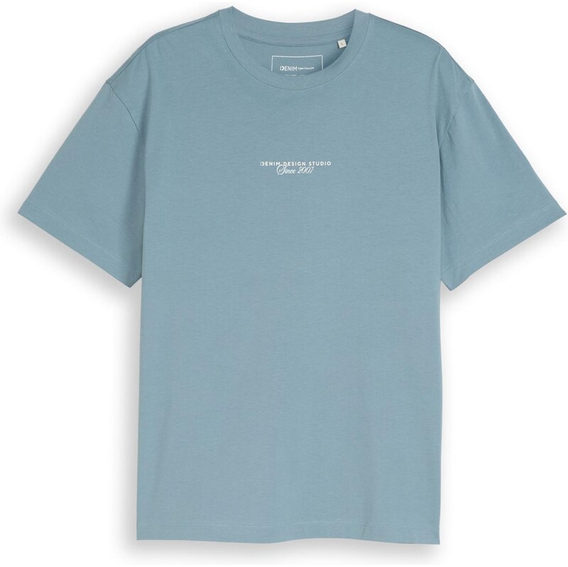 TOM TAILOR DENIM Tričko modrosivá / biela 67518950