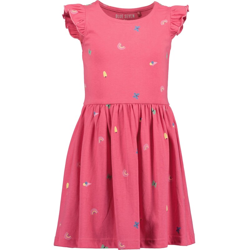 BLUE SEVEN Šaty modrá / žltá / svetloružová / čierna 67518954